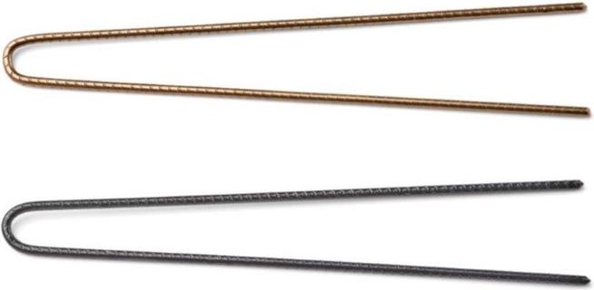 Immagine prodotto Trisa Forcine professionali scanalate a U 73 mm nere 40 pezzi. (40 pz.)