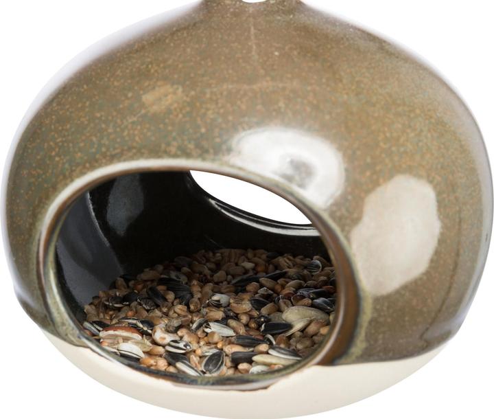 Immagine prodotto Trixie Mangiatoia per uccelli da appendere, ceramica, 12x14x12 cm, verde