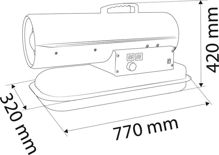 Produktbild Neo Tools Oil heater (20kW oil heater, 19l tank, without wheels) (2000 W)