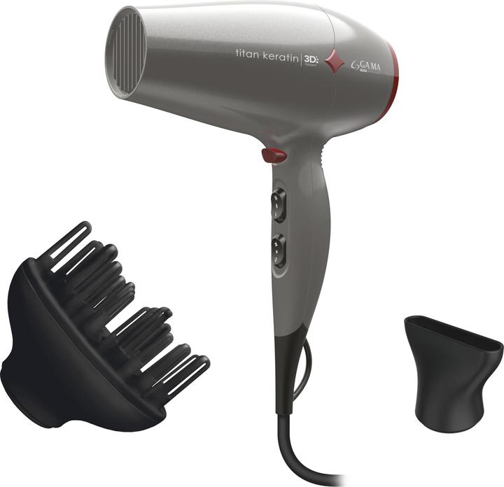 GAMA GA.MA Titan Keratin Diamond 3D Haartrockner 2300 W Grau
