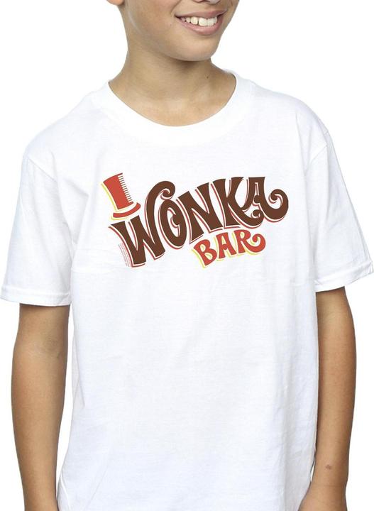 Immagine prodotto Willy Wonka & the Chocolate Factory Bar Logo Maglietta Ragazzi (152, 158)