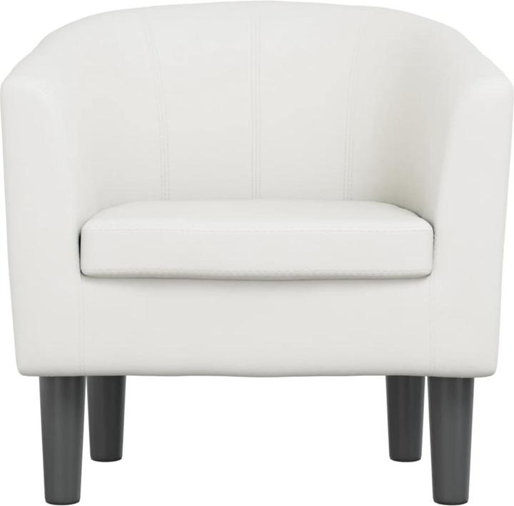 Immagine prodotto VidaXL Clubsessel Weiss Kunstleder,Farbe: Weiss,Material
