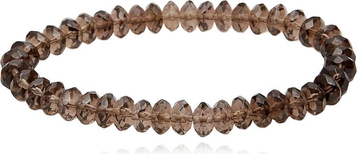Actual product image Leyda Smoky quartz bracelet with silver (Coloured stone)