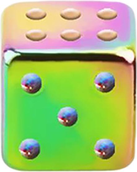 Produktbild Star Piercing Würfel farbig (ohne Messing, Chirurgenstahl 316L)