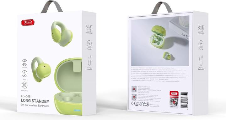 Immagine prodotto xO Auricolari Bluetooth G18 TWS verde (Nessuna soppressione del rumore, 6 h, Senza fili)