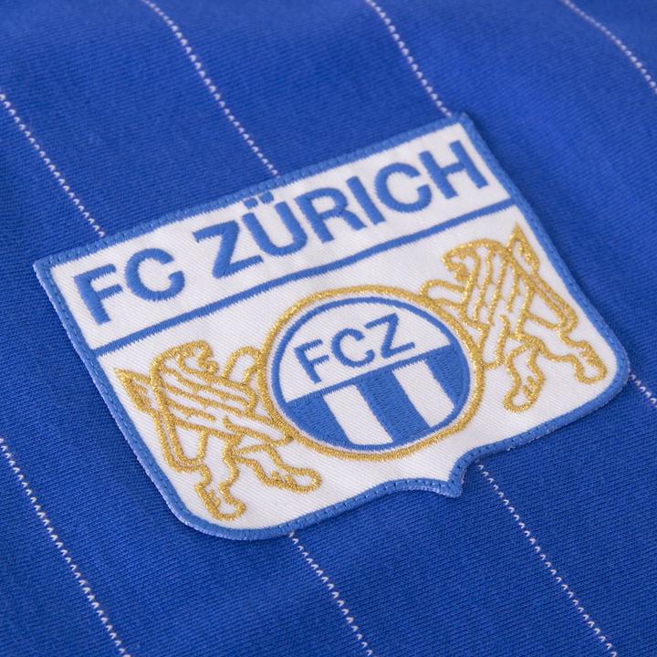 Actual product image Copa Football FC Zurich 1981 away Retro Shirt | FC Zurich 1981 Vintage Shirt (XXL)