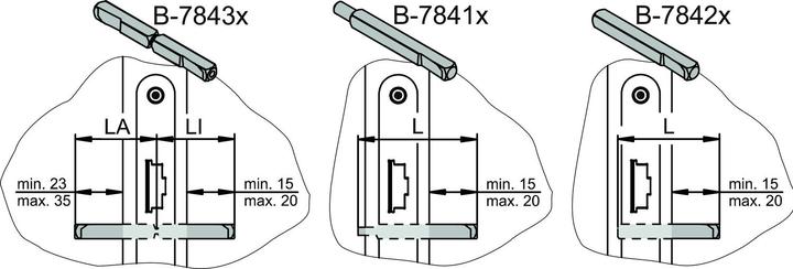 Actual product image BKS Push bar for EN 1125, 808 mm, silver anodised, B 74410-01-0-1 (Door handle)