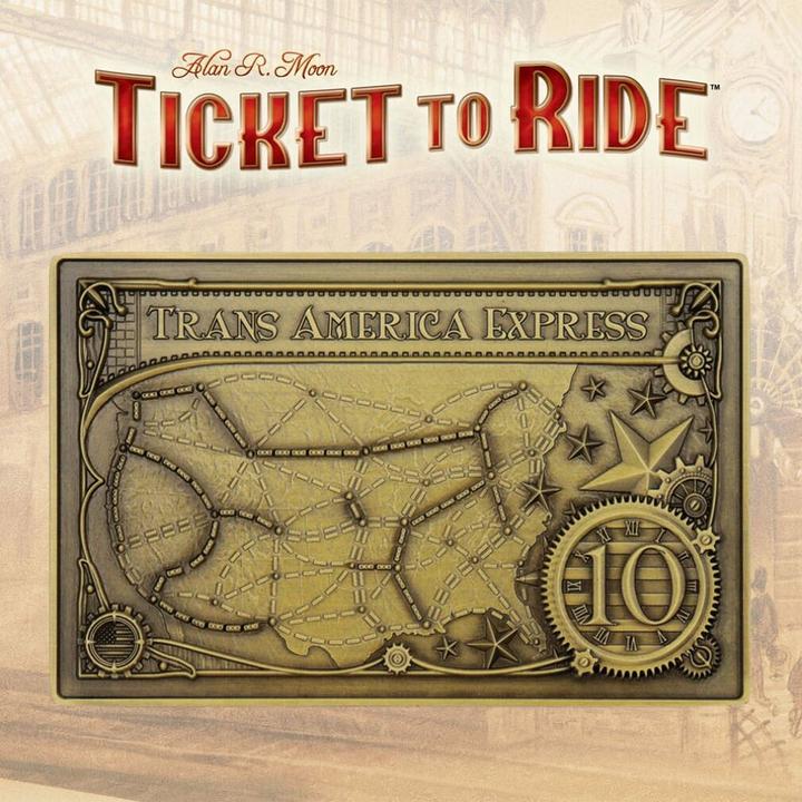 Produktbild Fanattik Ticket to Ride Metallbarren Trans America Express Limited Edition