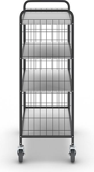 Produktbild Ebinger Büro-Etagenwagen, LxBxH 830x510x1325 mm, 4 Etagen (150 kg)