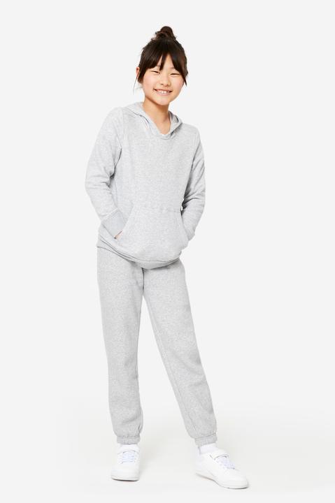Immagine prodotto Domyos Felpa con cappuccio per bambini - grigio chiaro (10, 11, 12)