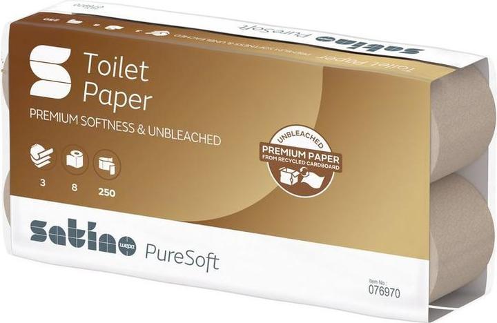 Wepa Satino by toilet paper PureSoft 3-ply 64 rolls (64 x)