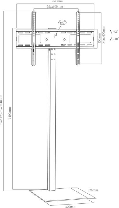 Produktbild VCM Zanta (70", 35 kg)