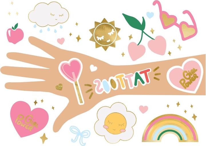 Actual product image Partydeco Daisy Tattoos