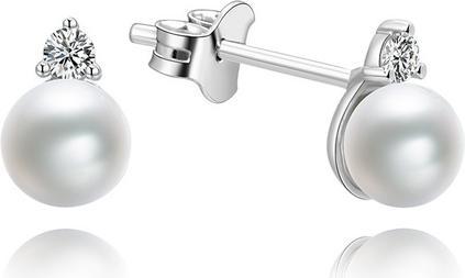 Produktbild Beneto Silver earrings with real pearls AGUP1195 (L)
