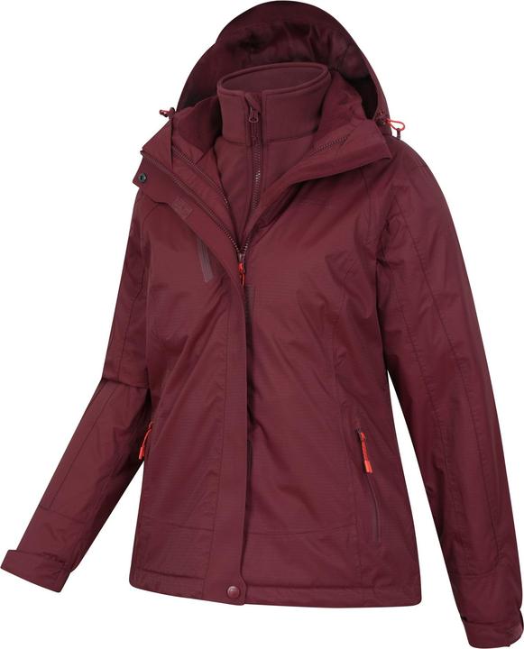Actual product image Mountain Warehouse Womens/Ladies Bracken Extreme 3 in 1 Waterproof Jacket (40 D)