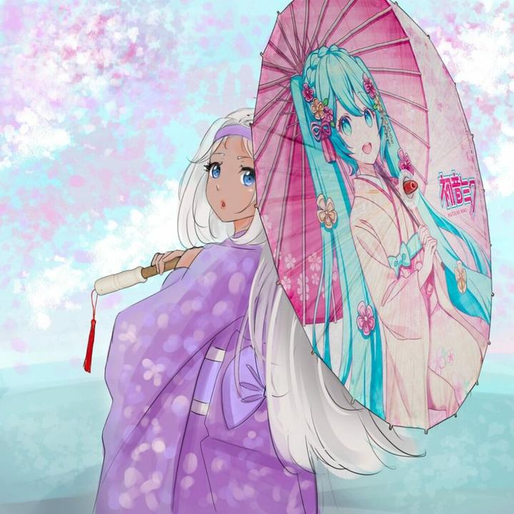 Produktbild Sakami Hatsune Miku Ombrelle en papier Miku