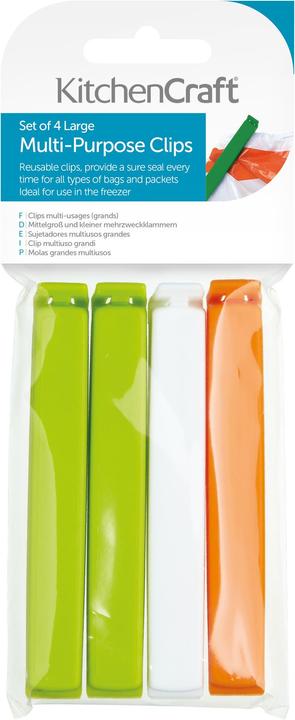 Actual product image Kitchen Craft Food Bag Clips (4 x)