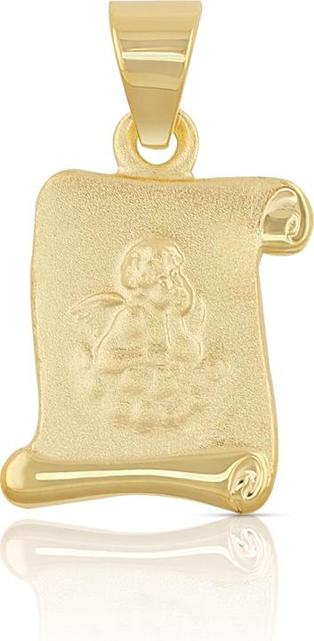 Produktbild Muau Angel pendant yellow gold 750 scroll, 16x10mm (750/18K Gelbgold)