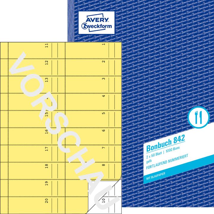 Actual product image Avery Receipt book (50 x)