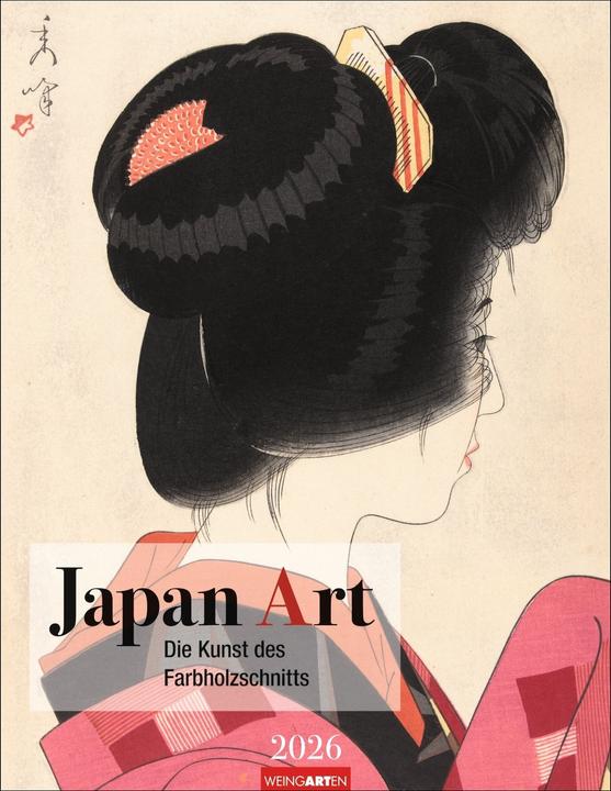 Actual product image Japan Art Kalender 2026 - Die Kunst des Farbholzsschnitts (34 x 44 cm, German)