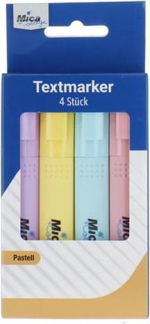 Produktbild MICA College 4 Textmarker - in Pastellfarben (Mehrfarbig, 4 mm, 1 x)
