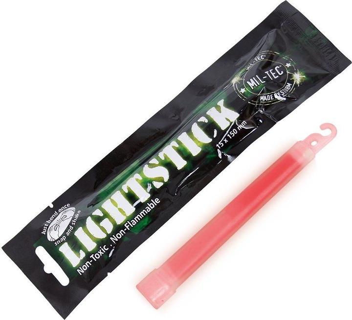 Image du produit Mil-tec Bâton lumineux rouge 15cm