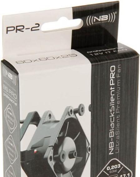 Produktbild Noiseblocker NB-BlackSilentPro PR-2 (60 mm, 1 x)