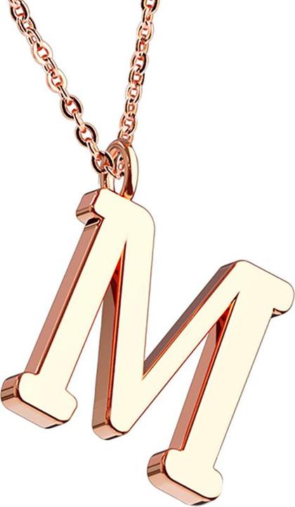 Immagine prodotto Star Piercing Catena con ciondolo in oro rosa lettera M (Acciaio chirurgico 316L, senza ottone)