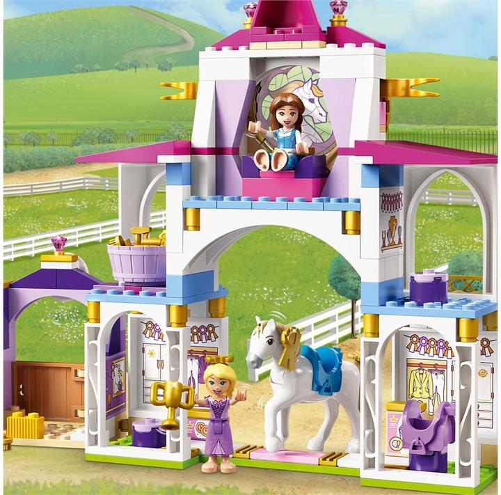 Immagine prodotto LEGO Disney Princess 43195 Belle e Rapunzel Cavallo Stabile (43195, LEGO Disney)