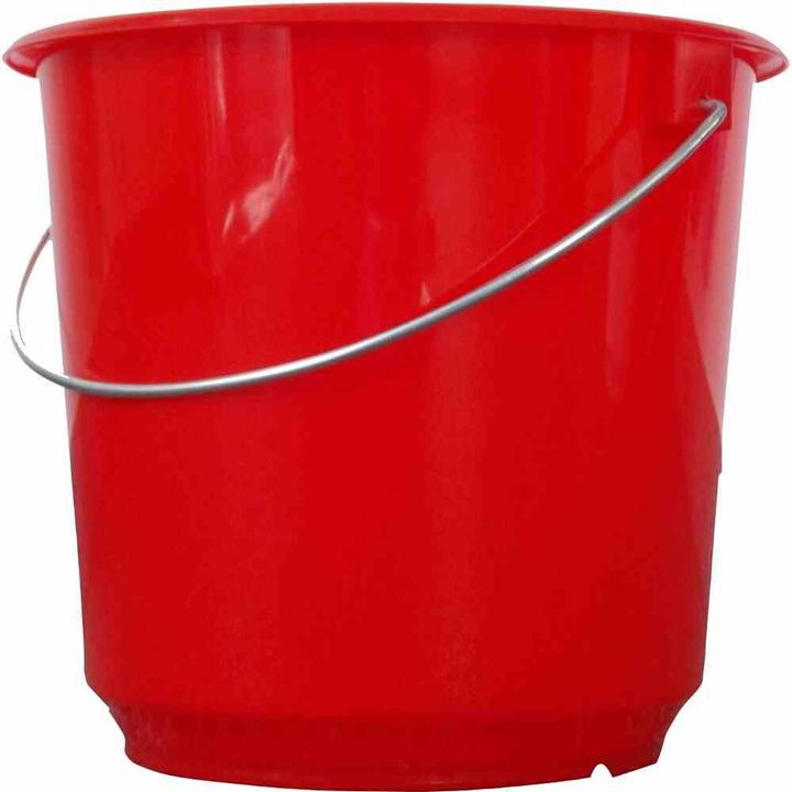 Lockweiler Haushaltseimer aus Kunststoff in Farbe rot, 5 l, Ø 23x21 cm (1 Stk.)
