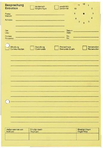 Actual product image Ursus Telephone pad A5 yellow 2-language 80 sheets (A5, Lined)