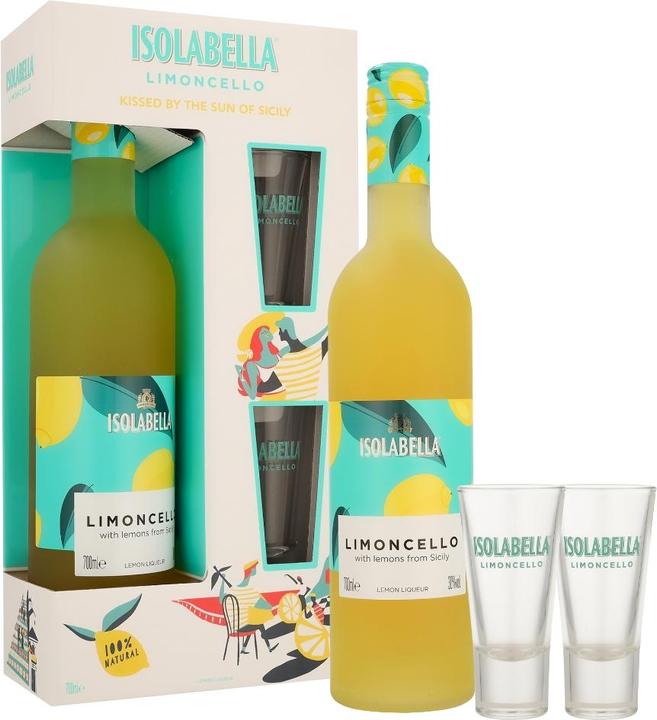 Isabella Isolabella Limoncello + 2 glasses 30% Vol. 0,7l