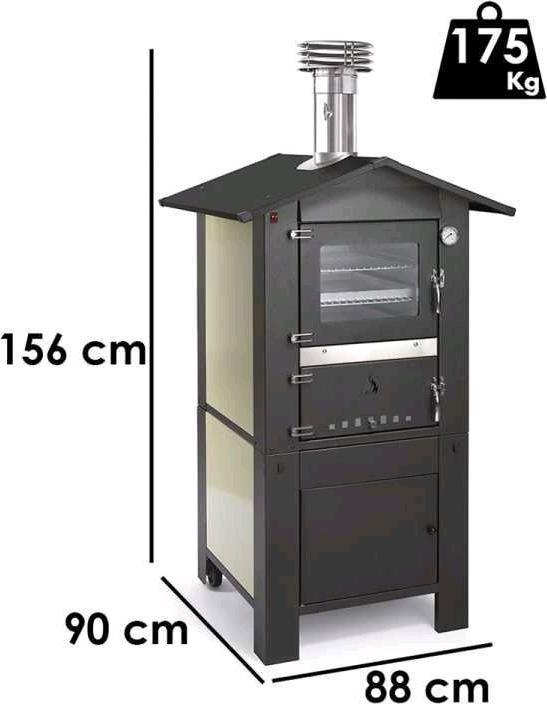 Actual product image Seven Italy Seven Premium wood-burning stove for outdoor use57 x 45 cm (Pizza oven wood)