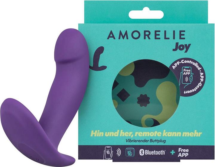 Actual product image Amorelie Shuffle app-controlled anal & G-spot vibrator