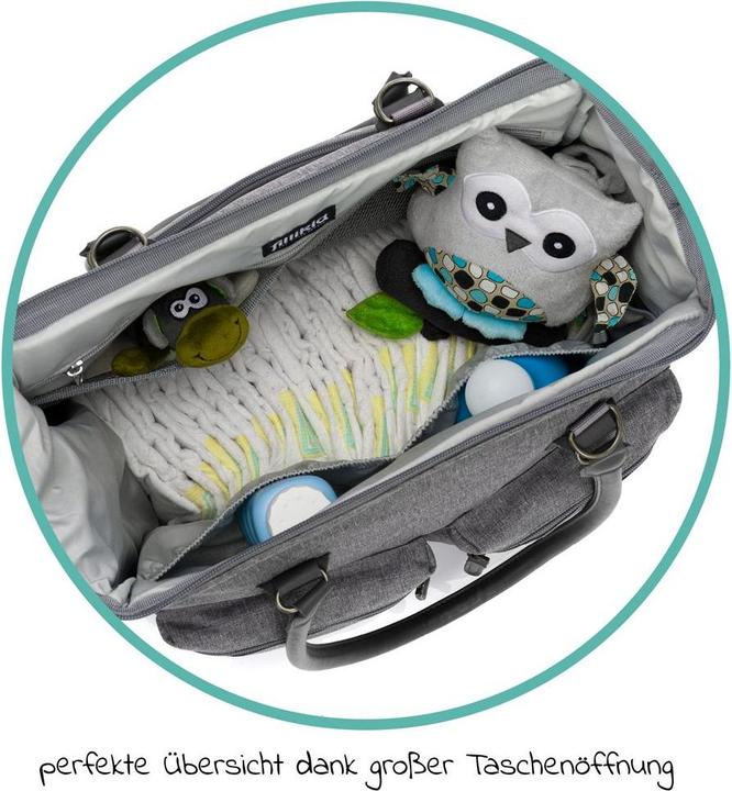 Immagine prodotto Fillikid Borse e zaini fasciatoio Borsa fasciatoio Oxford con fasciatoio, tasche interne ed esterne