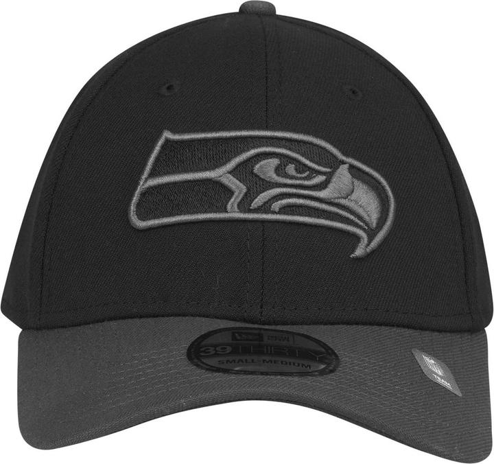 Produktbild New Era 39Thirty Stretch Cap - Seattle Seahawks schwarz - S/ (S/M)