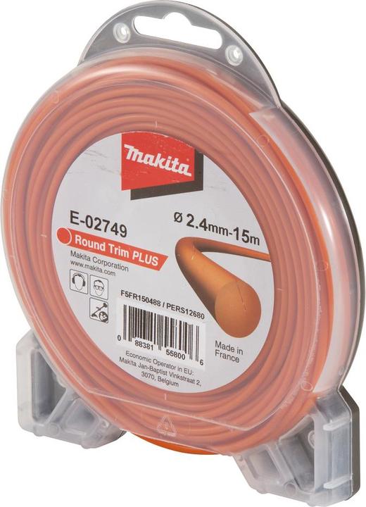 Productafbeelding Makita Maaidraad rond 2,4mmx15m (Grastrimmer, Robotmaaier garage)