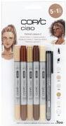 Produktbild Copic Marker ciao, 5+1 Set "Portrait 2" (Beige, Sandbraun, Sepia, Braun, 0.30 mm, 6 x)