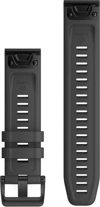 Image du produit Garmin Bracelet silicone Slate Gray quickfit 22 (22 mm, Silicone)