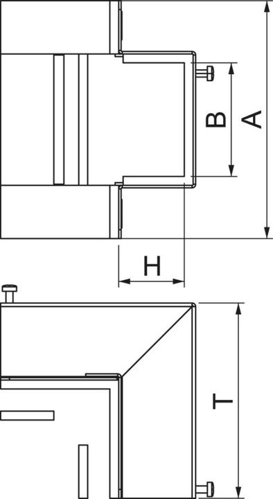 Produktbild OBO Bettermann Vertr Ausseneck BSKM-AE 0407 40x70 Ausseneck für Brandschutzkanal 4012196620173
