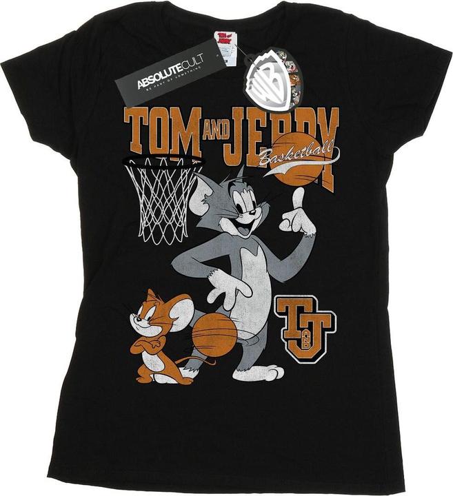 Immagine prodotto Tom & Jerry Spinning Basketball Maglietta Donna (XL)