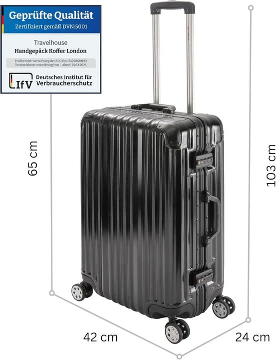 Actual product image Travelhouse Mittelgrosser Koffer (67 l, M (50 - 90l))