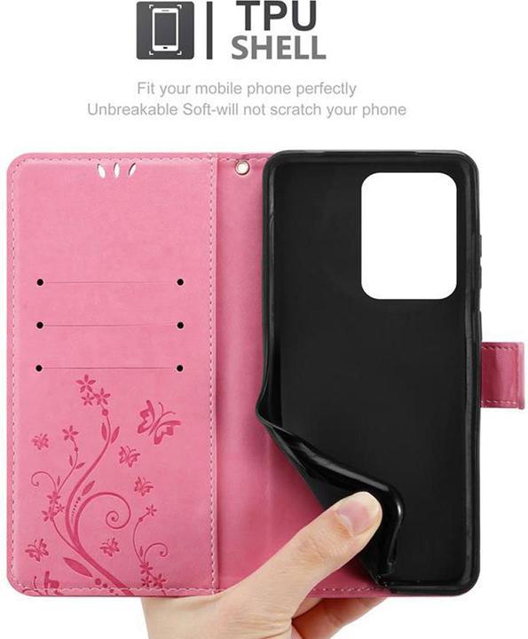 Actual product image Cadorabo Flower Book Cover (Samsung Galaxy S20 Ultra)
