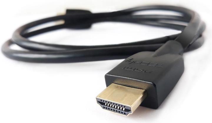 Produktbild Techly HDMI 4K 60Hz High Speed Anschlusskabel mit Ethernet schwarz 0.5m (0.50 m, HDMI)