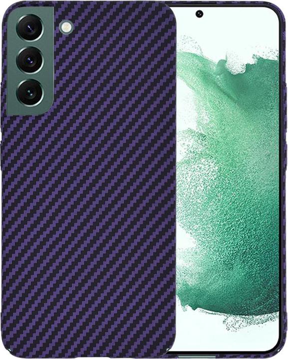 Actual product image Techsuit - Carbonite FiberShell - Samsung Galaxy S22 Plus 5G - Purple (Samsung Galaxy S22 5G)