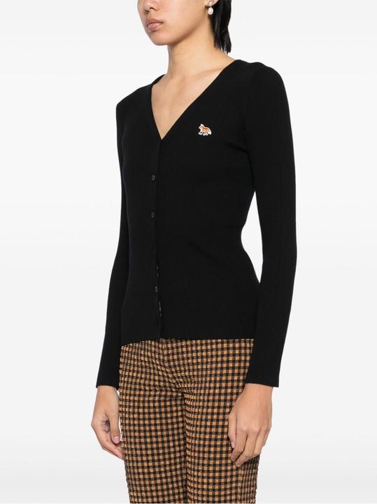 Produktbild Maison Kitsune Baby Fox Patch Fine Ribbed Cardigan (L)