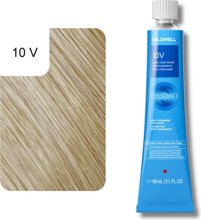 Actual product image Goldwell Colorance - 10V Pastel Violet Blonde (10V pastel violet blonde)