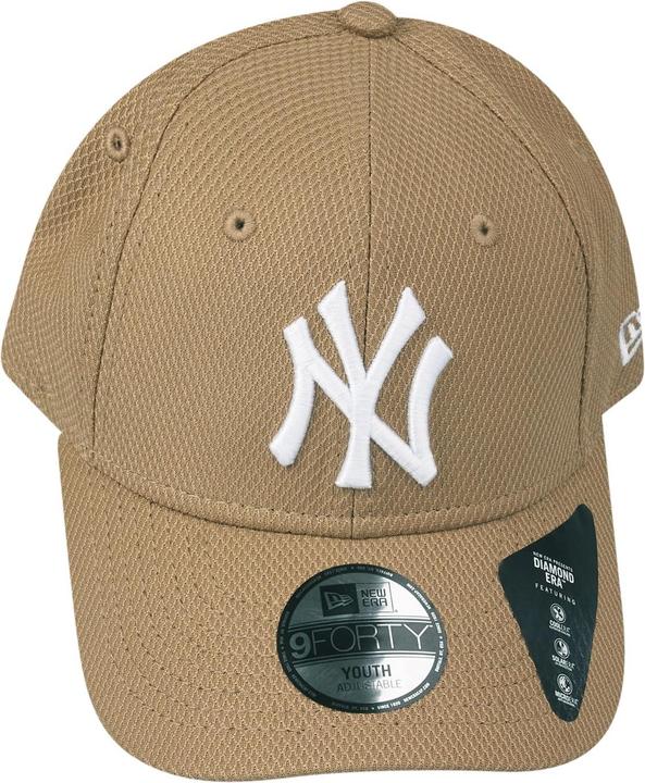 Actual product image New Era Enfants Cap - DIAMOND 9FORTY New York Yankees khaki (53, 52 C, 54 C)