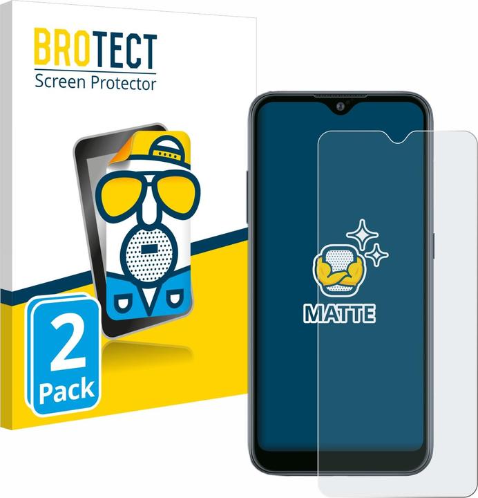 Productafbeelding BROTECT Antireflecterende schermbeschermer mat (2 Stuk, Samsung Galaxy A02)