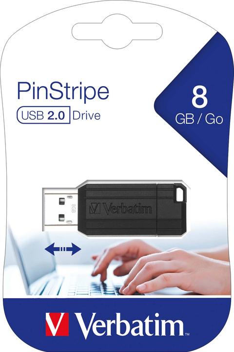 Actual product image Verbatim PinStripe (8 GB, USB 2.0, USB-A)